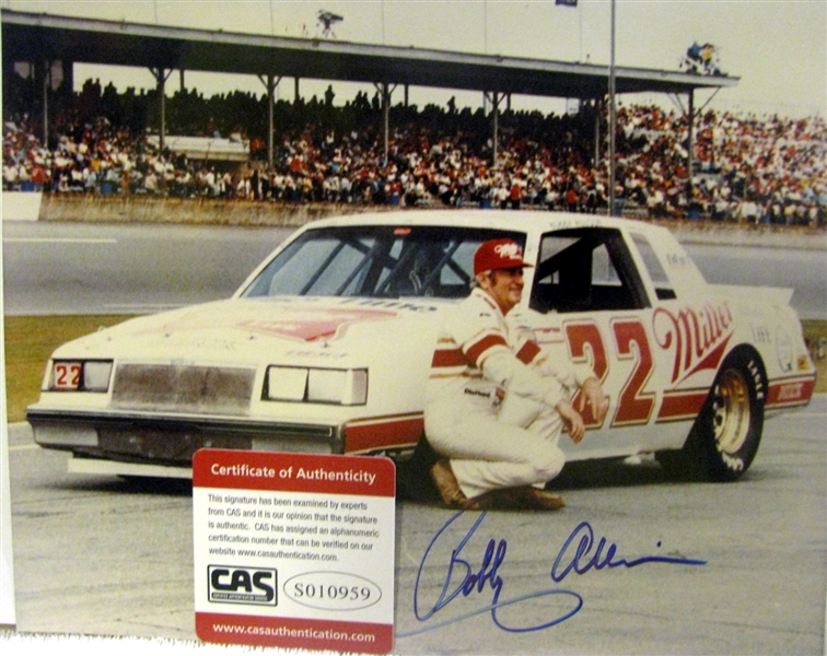 BOBBY ALLISON SIGNED 8 X 10 PHOTO w/CAS COA