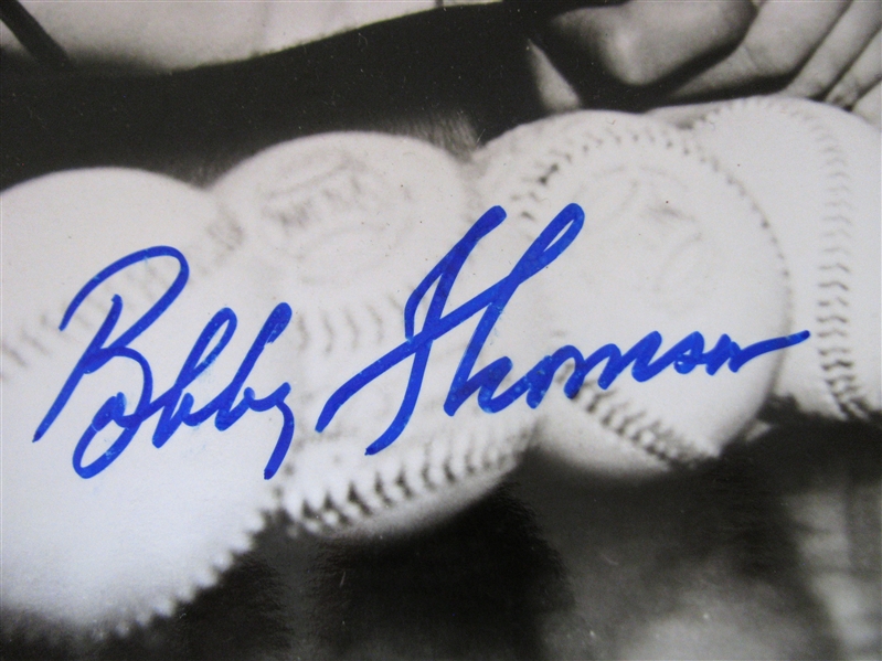  BOBBY THOMSON SIGNED PHOTO w/SGC COA