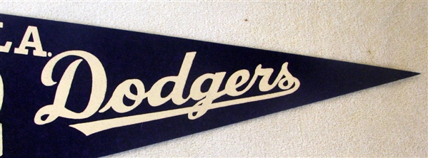 1967 LOS ANGLES DODGERS PHOTO PENNANT