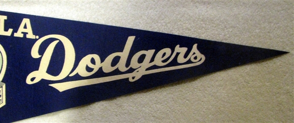 1969 LOS ANGELES DODGERS PHOTO PENNANT