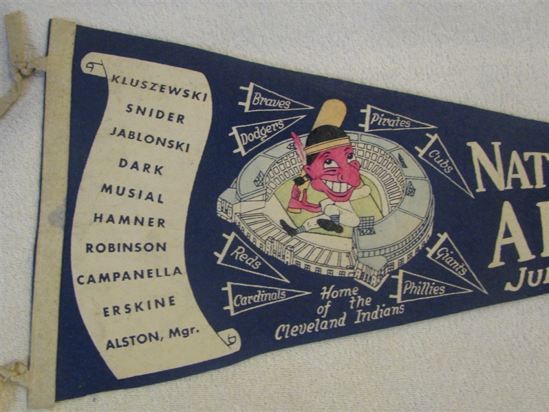 1954 ALL-STAR GAME PENNANT @CLEVELAND