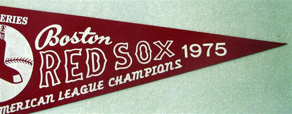 1975 BOSTON RED SOX WORLD SERIES PENNANT