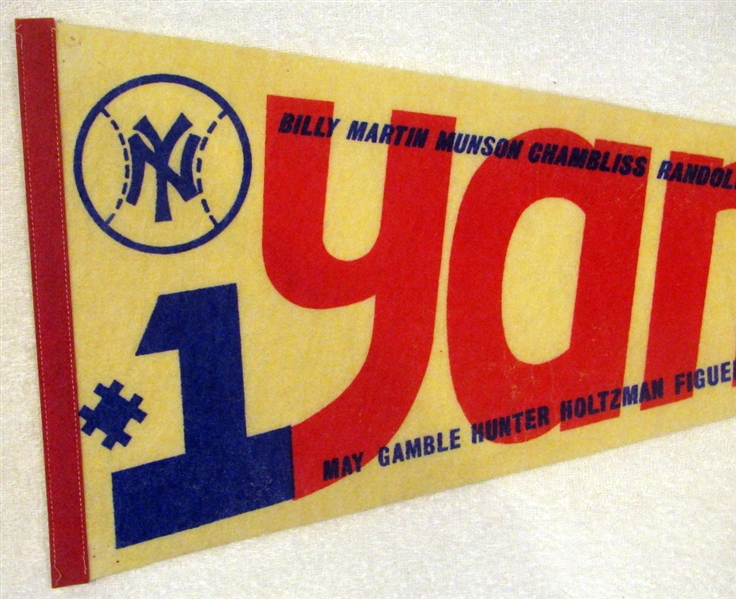 1976 NEW YORK YANKEES #1 PENNANT