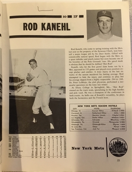1963 NEW YORK METS YEARBOOK - FINAL REVISED EDITION