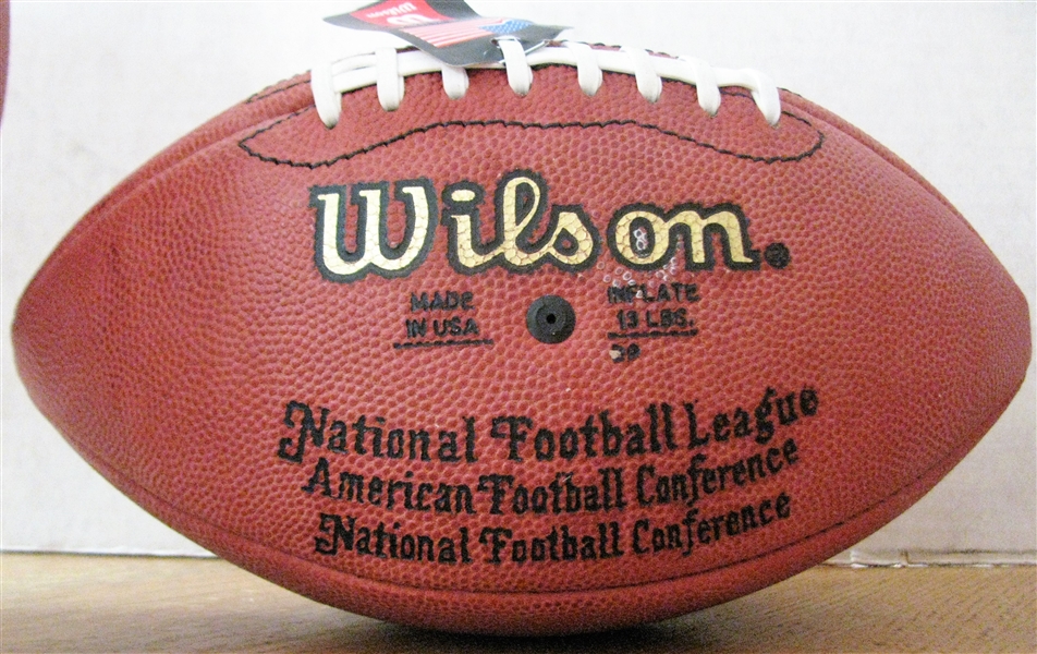 AARON BROOKS #2 SIGNED FOOTBALL w/ TRISTAR AUTHENTICATION