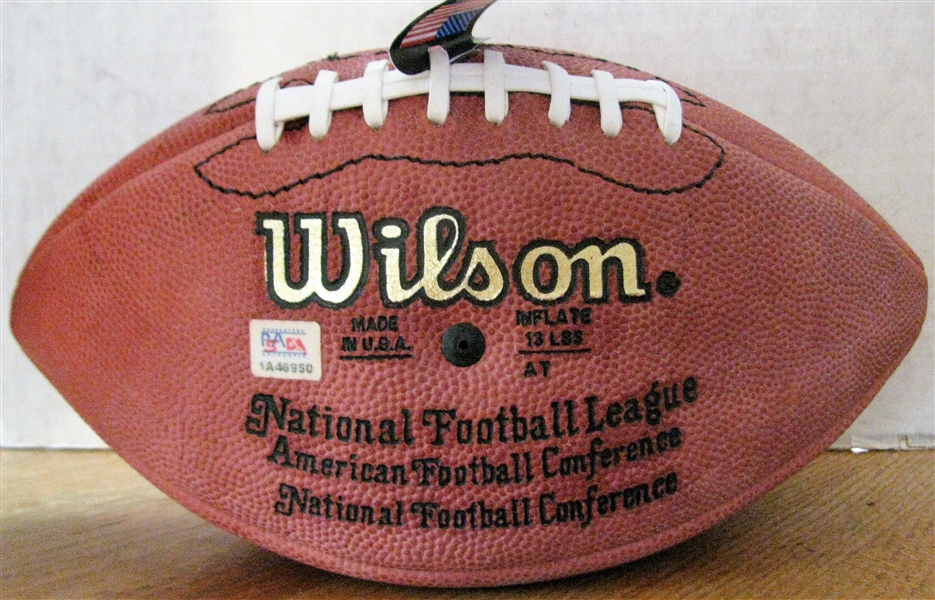 LEN DAWSON HOF 87 SIGNED FOOTBALL w/ PSA AUTHENTICATION
