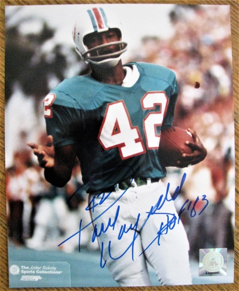 PAUL WARFIELD HOF 83 SIGNED PHOTO /CAS AUTHENTICATED