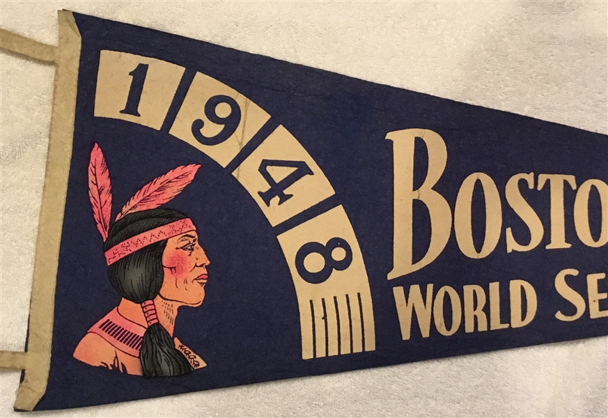 1948 BOSTON BRAVES WORLD SERIES PENNANT