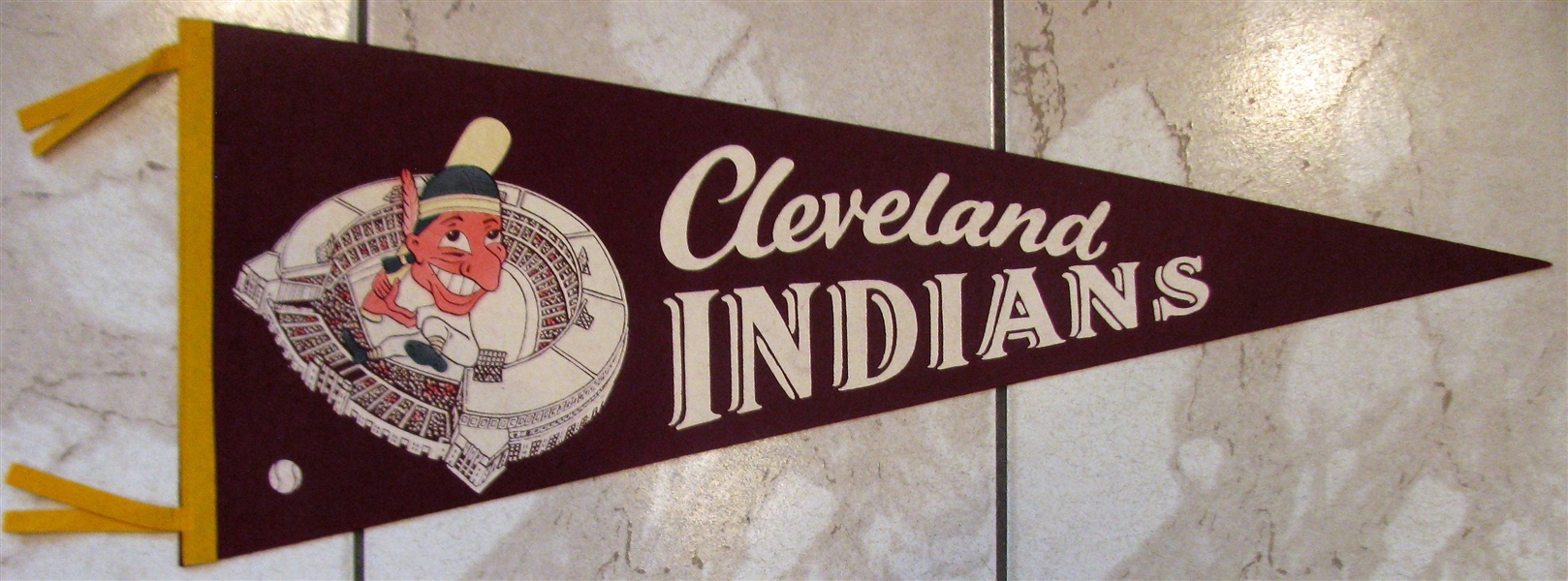 60's CLEVELAND INDIANS PENNANT