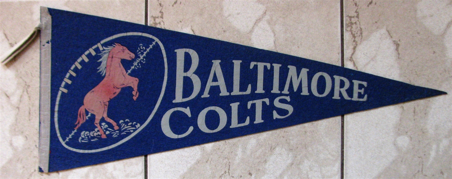 50's BALTIMORE COLTS PENNANT