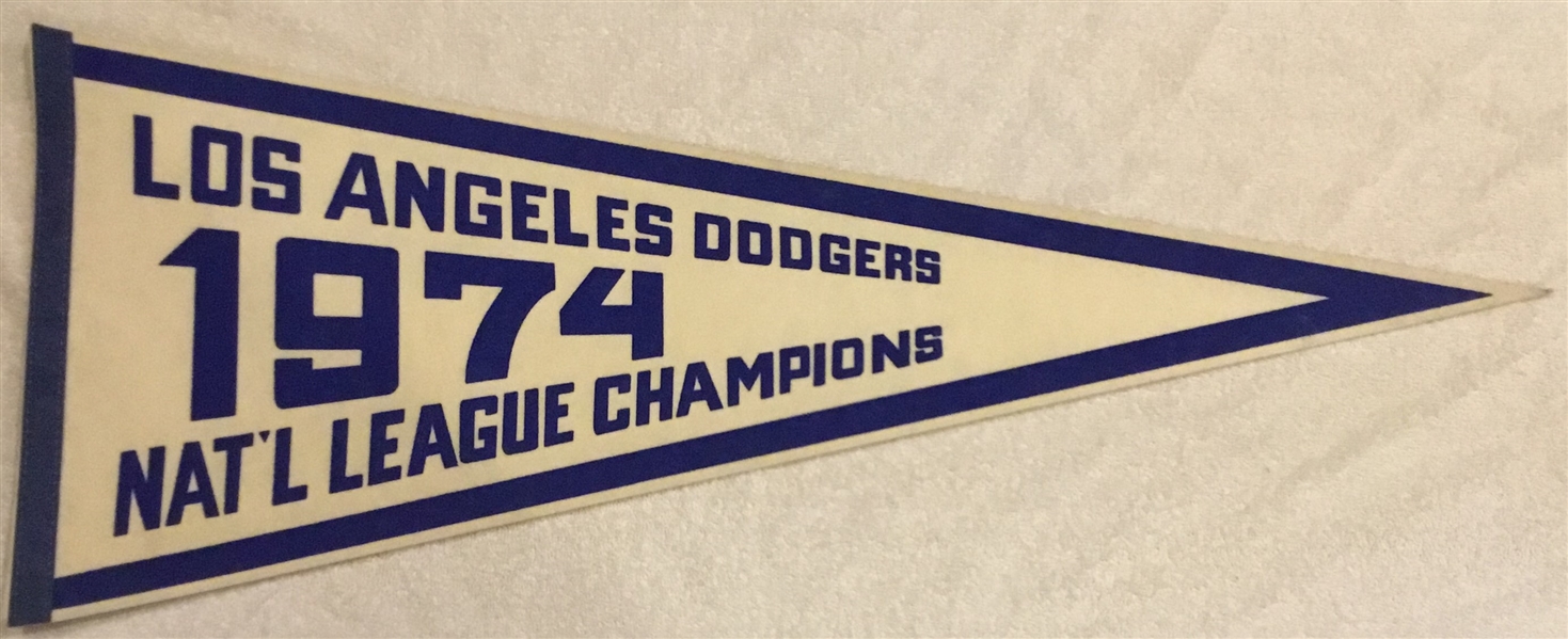 1974 LOS ANGELES DODGERS NATIONAL LEAGUE CHAMPIONS PENNANT