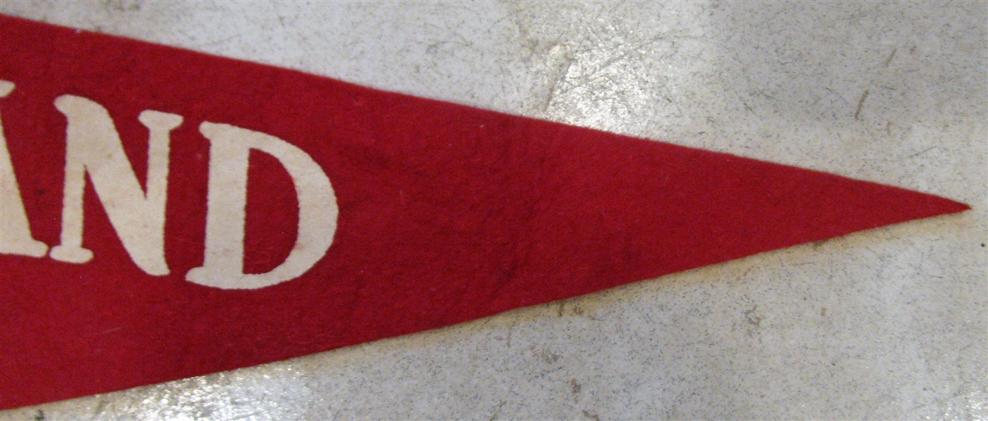 RARE 40's CLEVELAND INDIANS SCROLL PENNANT