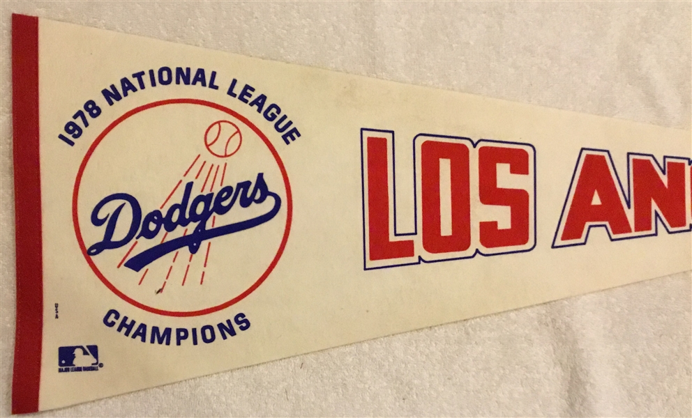 1978 LOS ANGELES DODGERS NATIONAL LEAGUE CHAMPIONS PENNANT