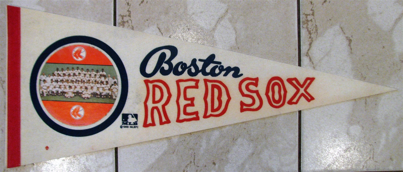 1969 BOSTON RED SOX PHOTO PENNANT