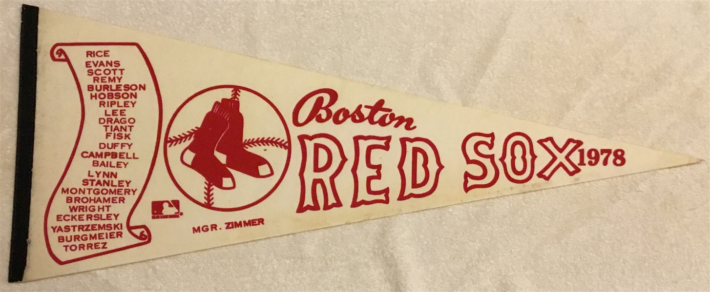 1978 BOSTON RED SOX SCROLL PENNANT