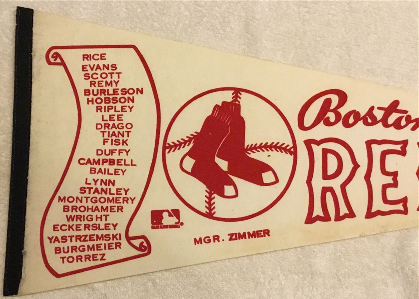 1978 BOSTON RED SOX SCROLL PENNANT