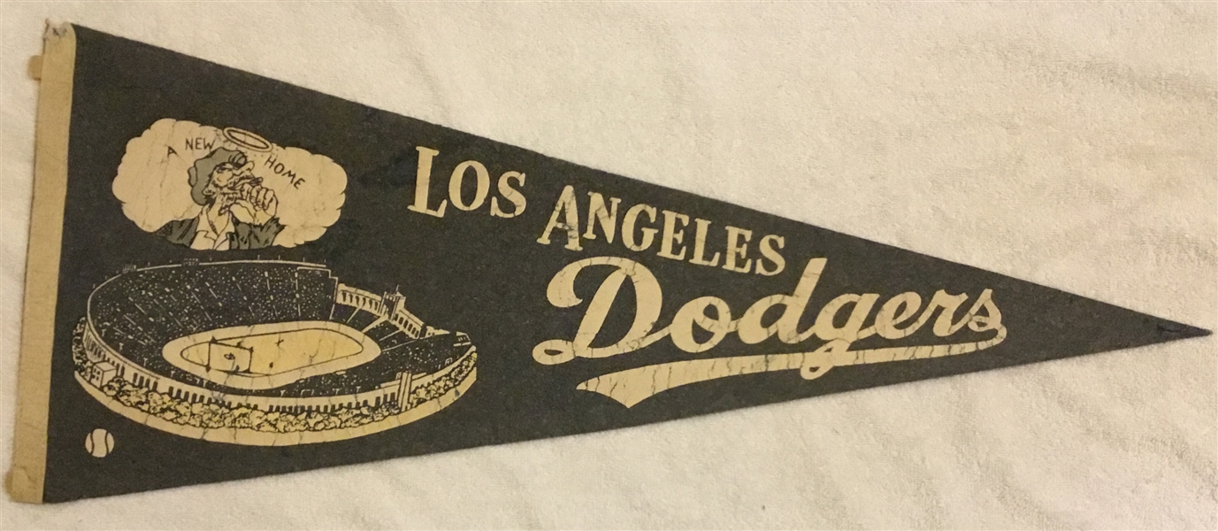 50's LOS ANGELES DODGERS PENNANT - RARE