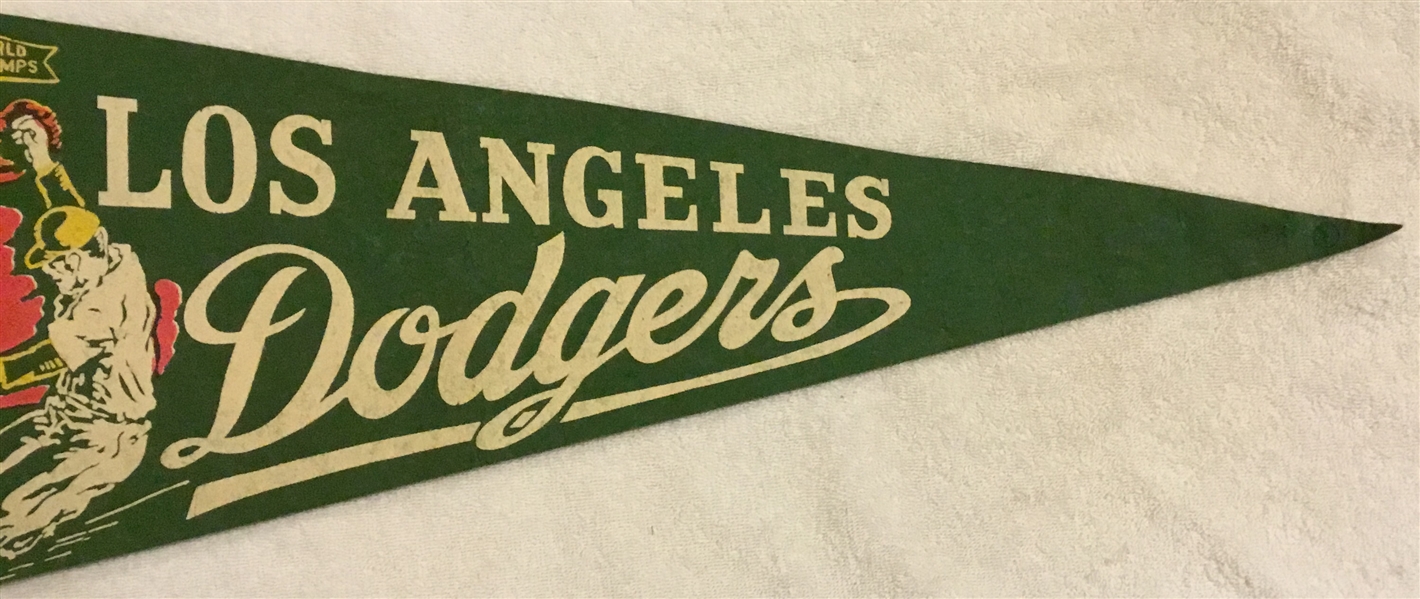 50's BROOKLYN DODGERS WORLD CHAMPS PENNANT