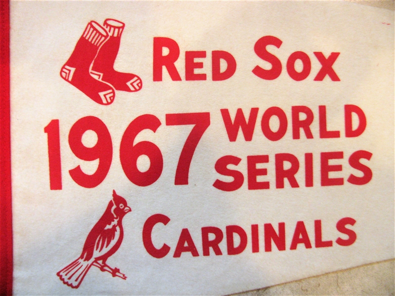 1967 BOSTON RED SOX vs ST LOUIS CARDINALS WORLD SERIES PENNANT
