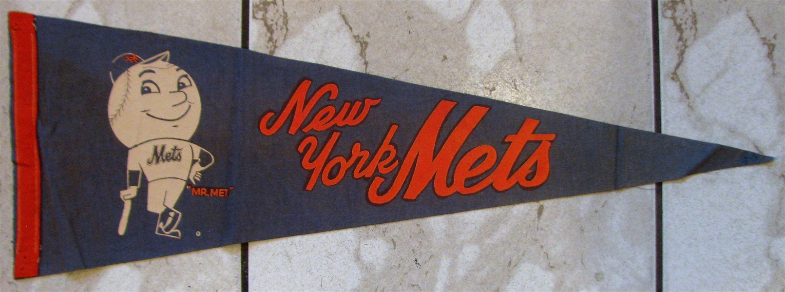 60's NEW YORK METS MR MET PENNANT