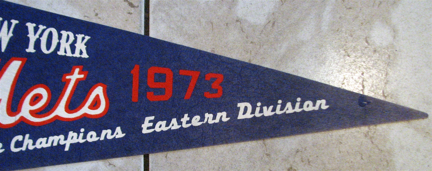 1973 NEW YORK METS NATIONAL LEAGUE CHAMPION EASTERN DIVISION PENNANT