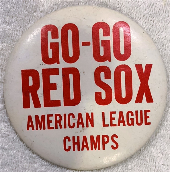 1967 GO-GO RED SOX AMERICAN LEAGUE CHAMPS PIN