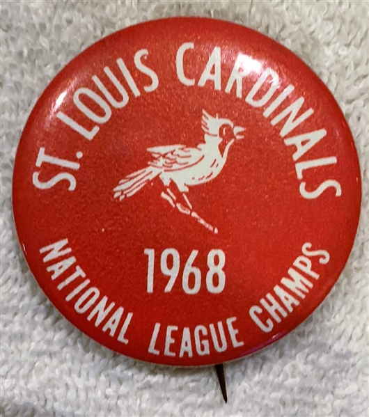1968 ST. LOUIS CARDINALS NATIONAL LEAGUE CHAMPS PIN