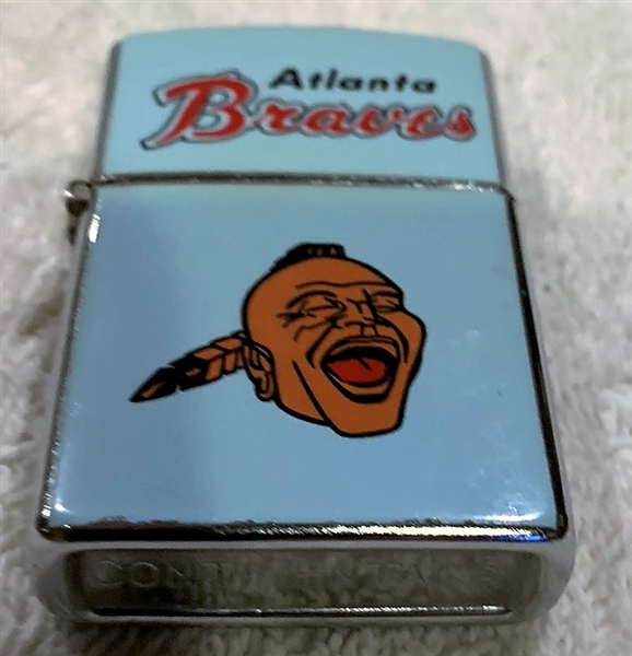 60's ATLANTA BRAVES CIGARETTE LIGHTER w/BOX