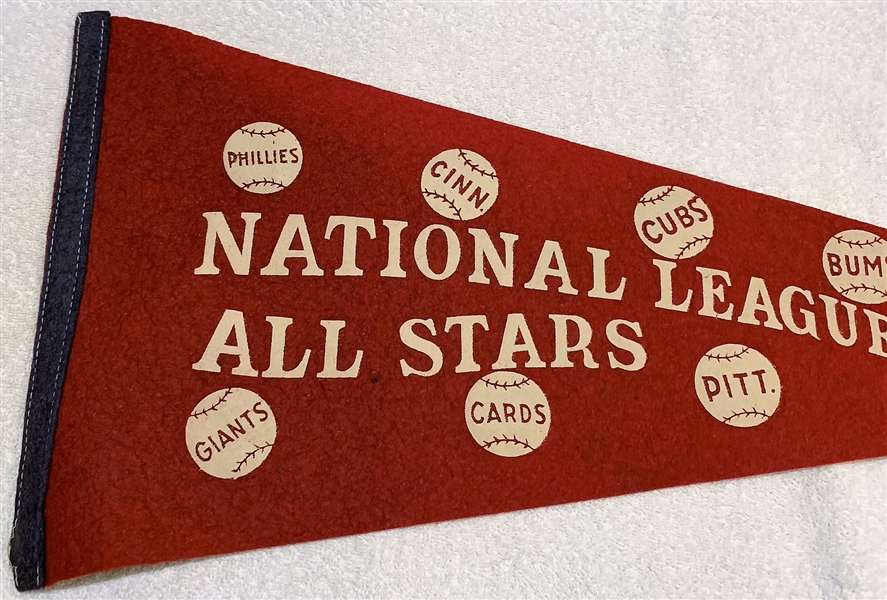 VINTAGE ALL- STAR GAME PENNANT - NATIONAL LEAGUE