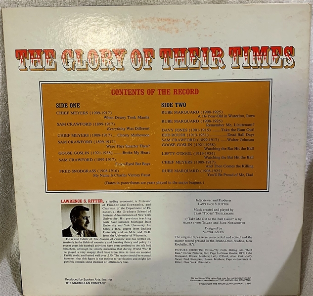 1966 THE GLORY OF THEIR TIMES RECORD ALBUM