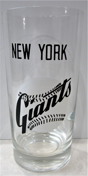 50's NEW YORK GIANTS BIG LEAGUER GLASS