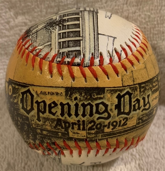 UNFORGETTABALL OPENING DAY COLLECTIBLE FENWAY PARK BASEBALL W/COA