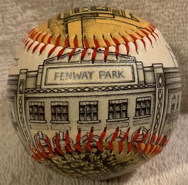 UNFORGETTABALL OPENING DAY COLLECTIBLE FENWAY PARK BASEBALL W/COA