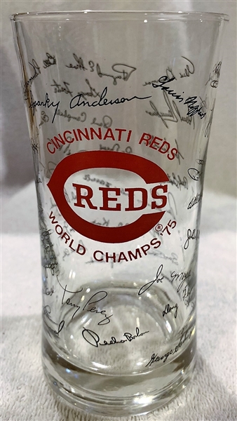 1975 CINCINNATI REDS WORLD CHAMPS GLASS