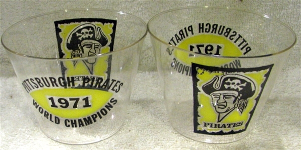 1971 PITTSBURGH PIRATES WORLD CHAMPIONS GLASSES