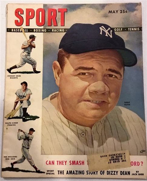 MAY 1948 SPORT MAGAZINE w/RUTH COVER