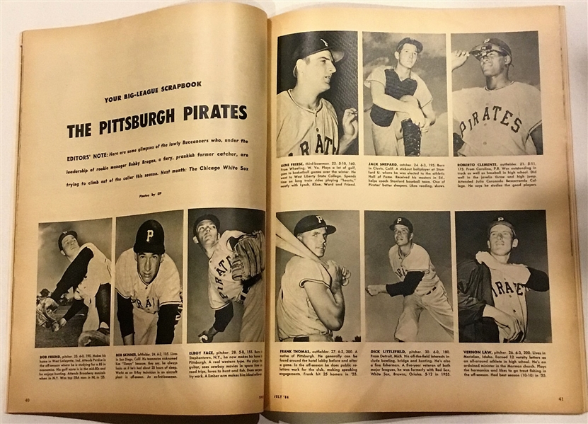 JULY 1956 SPORT MAGAZINE w/TED WILLIAMS COVER