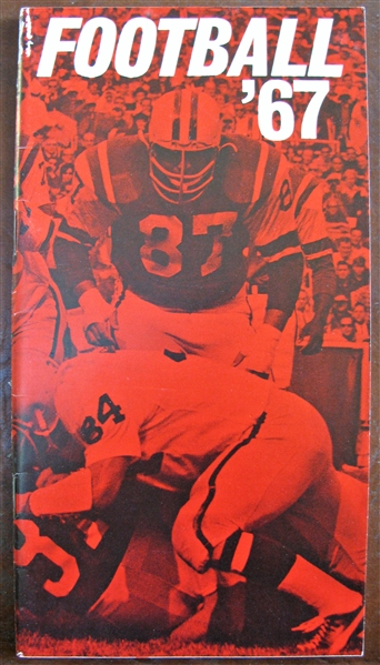 1967 PRO & COLLEGE FOOTBALL SCHEDULE & FACTBOOK