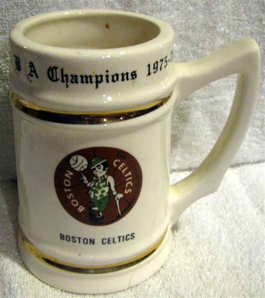 1975-76 BOSTON CELTICS WORLD CHAMPIONS MUG