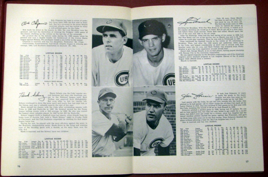 1949 CHICAGO CUBS YEARBOOK