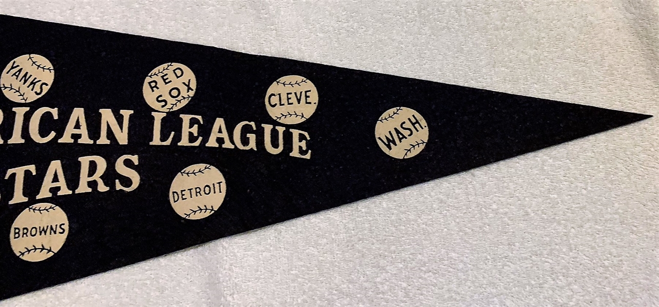 VINTAGE ALL- STAR GAME PENNANT - AMERICAN LEAGUE