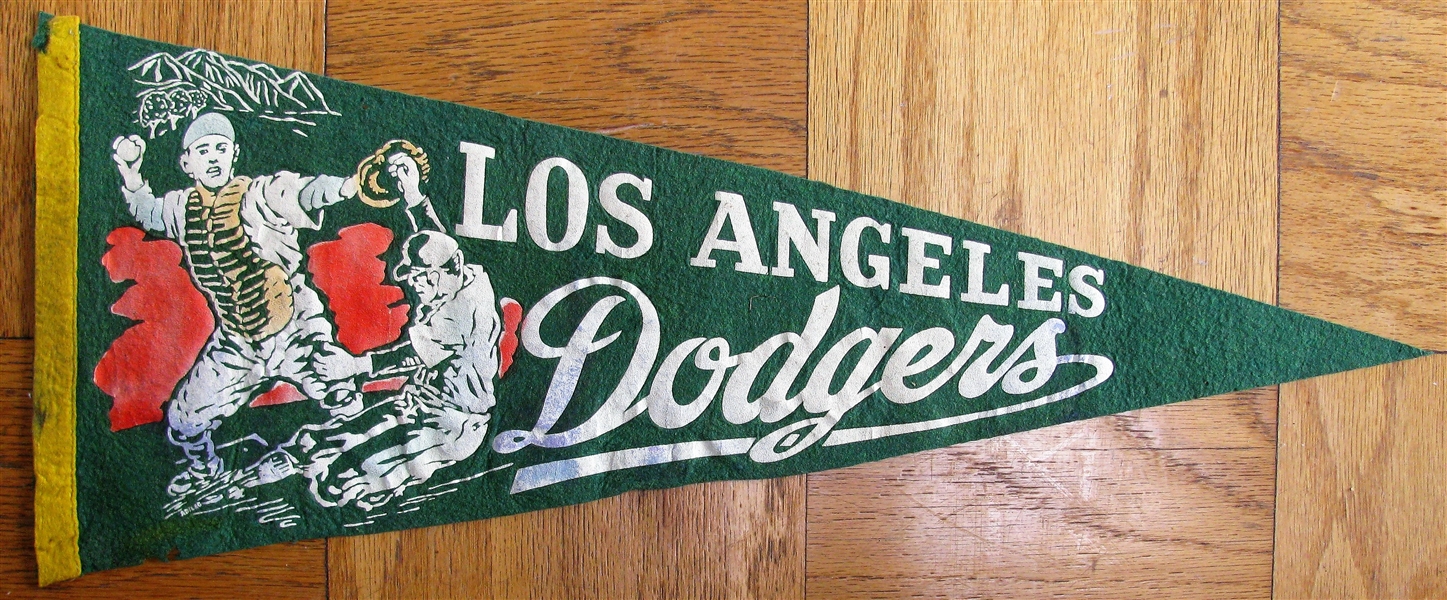 60's LOS ANGELES DODGERS BASEBALL PENNANT