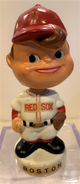 60's BOSTON RED SOX mini BOBBING HEAD w/MOON FACE