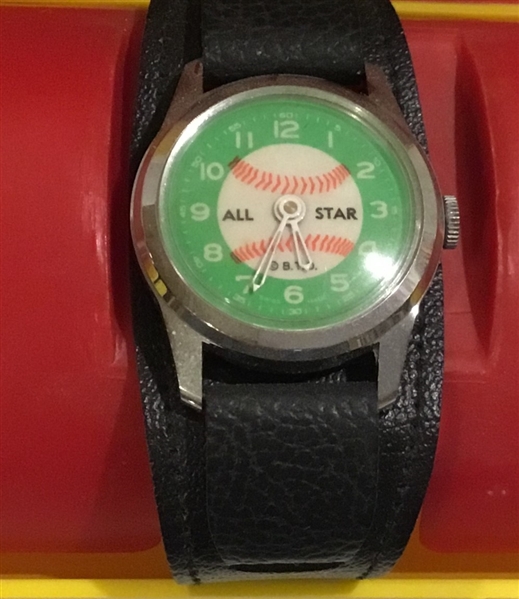 1964 MANTLE, MARIS & MAYS ALL-STAR WATCH IN CASE