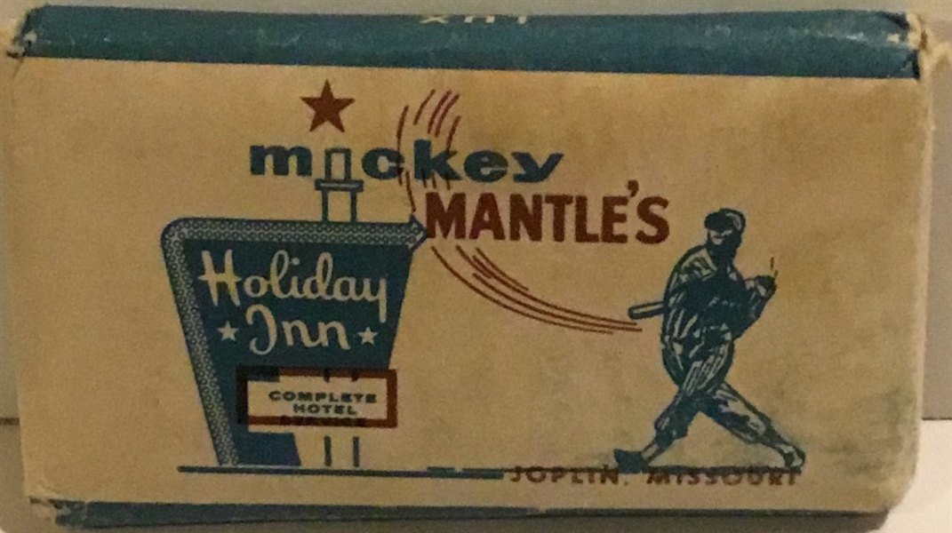 VINTAGE MICKEY MANTLE HOLIDAY INN SOAP