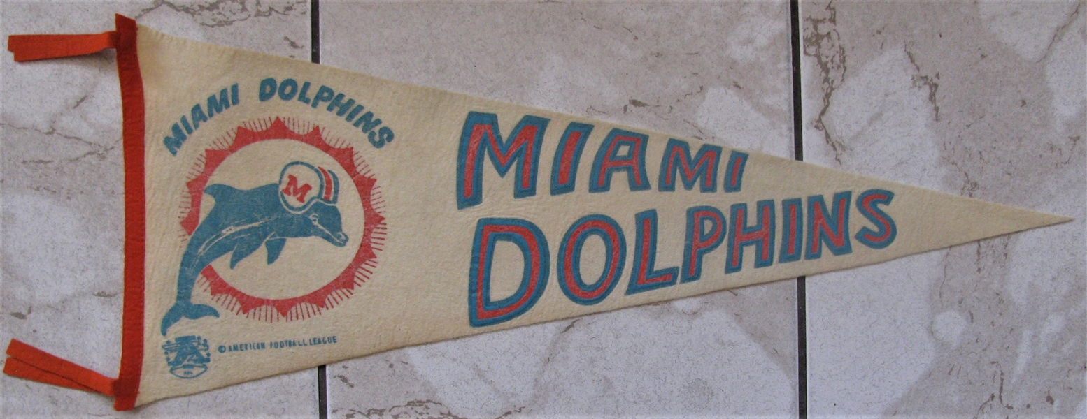60's AFL MIAMI DOLPHINS PENNANT