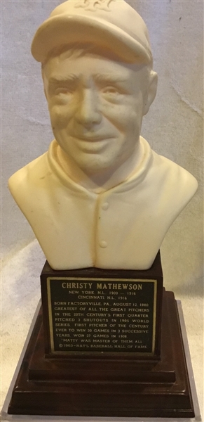 1963 CHRISTY MATHEWSON HALL OF FAME BUST 