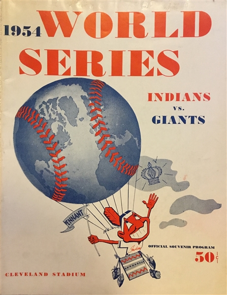 1954 WORLD SERIES PROGRAM - INDIANS ISSUE