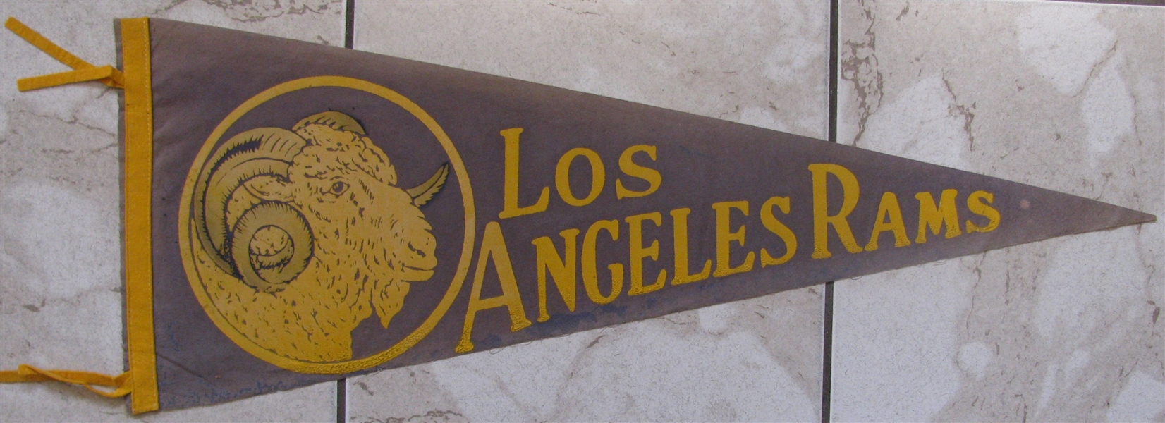 50's LOS ANGELES RAMS FOOTBALL PENNANT