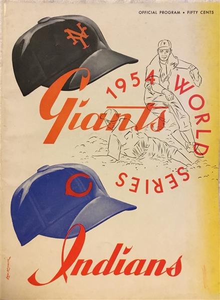 1954 WORLD SERIES PROGRAM - GIANTS ISSUE